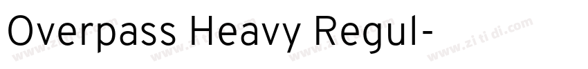Overpass Heavy Regul字体转换